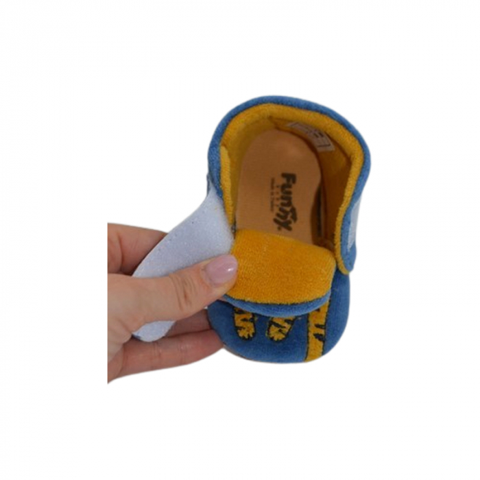 Pantofi imblaniti pentru bebelusi, Mini Junior, PNTF-MJ14, Albastru [3]