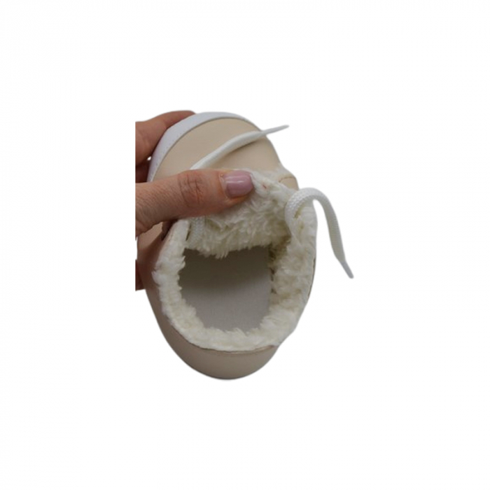 Pantofi imblaniti pentru bebelusi, Mini Junior, PNTF-MJ5, Crem [4]