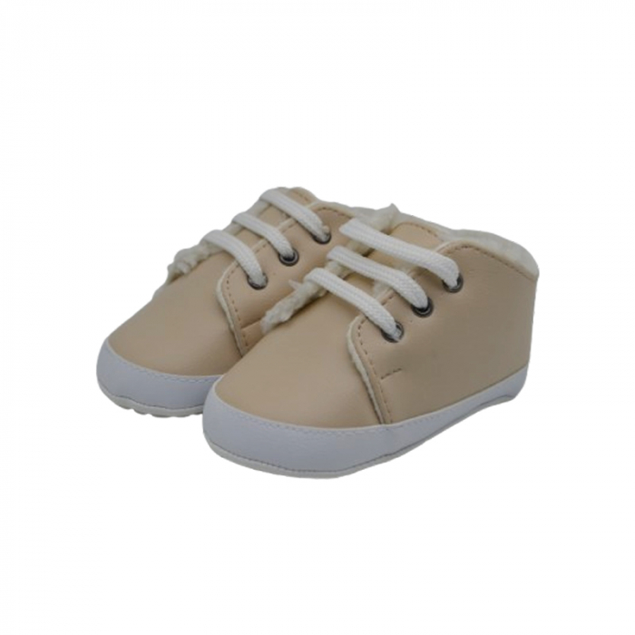 Pantofi imblaniti pentru bebelusi, Mini Junior, PNTF-MJ5, Crem [1]