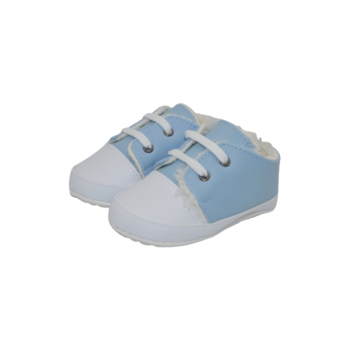 Pantofi imblaniti pentru bebelusi, Mini Junior, PNTF-MJ6, Albastru [1]