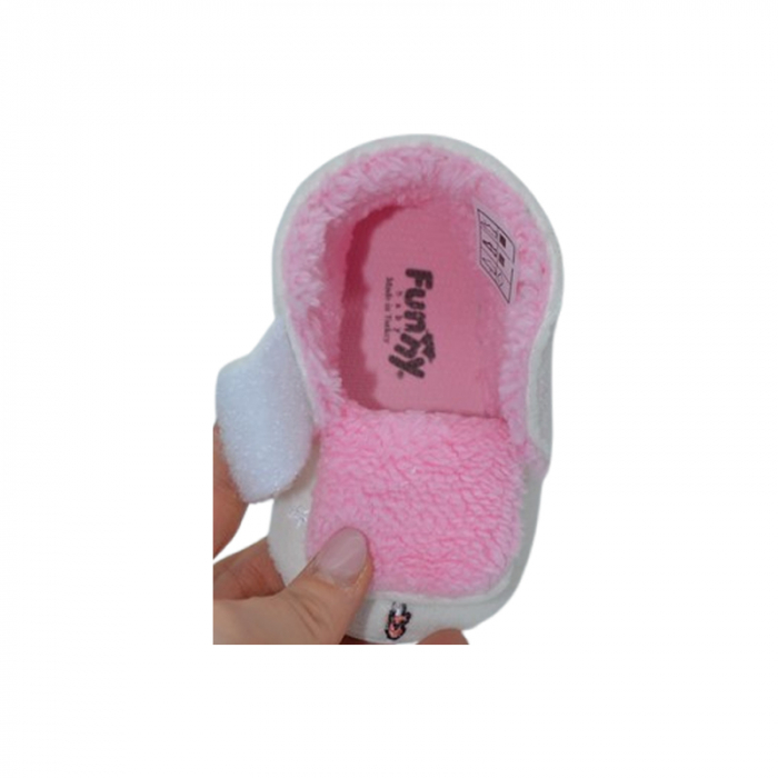 Pantofi imblaniti pentru bebelusi, Mini Junior, PNTF-MJ7, Alb [4]