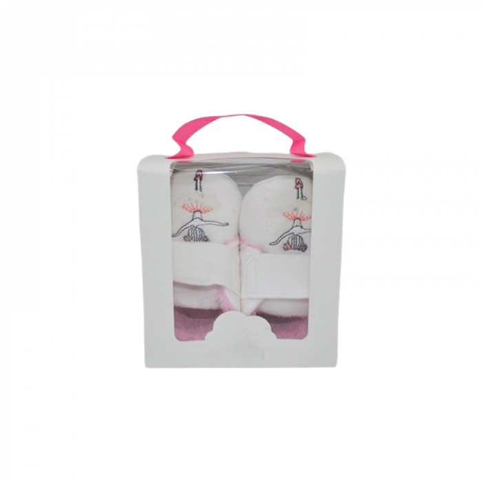 Pantofi imblaniti pentru bebelusi, Mini Junior, PNTF-MJ7, Alb [3]