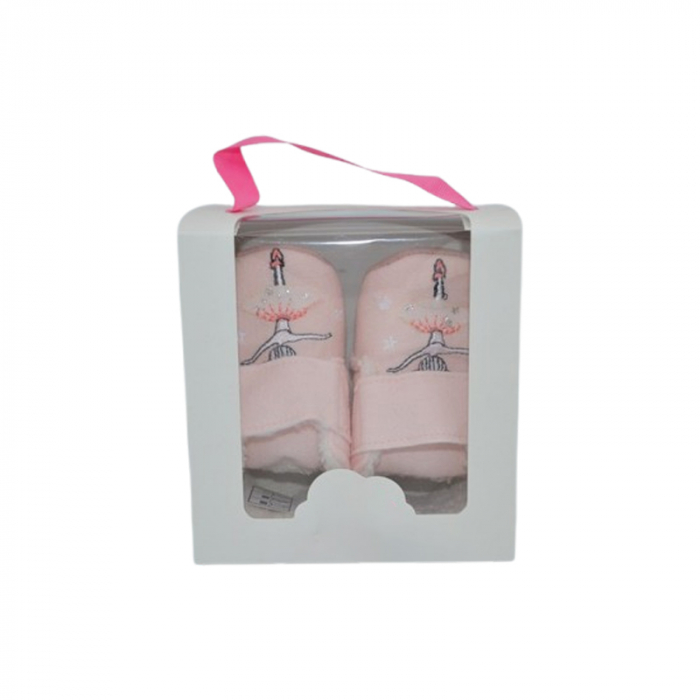 Pantofi imblaniti pentru bebelusi, Mini Junior, PNTF-MJ8, Coral [3]