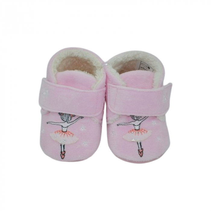 Pantofi imblaniti pentru bebelusi, Mini Junior, PNTF-MJ9, Roz [2]
