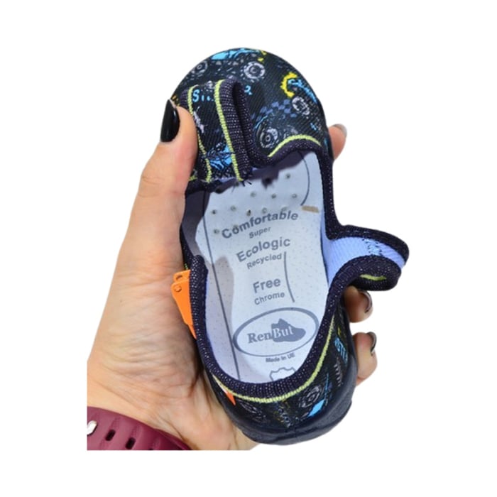 Pantofi ortopedici, din panza, pentru baieti, Renbut RNN-0810B, Bleumarin [6]