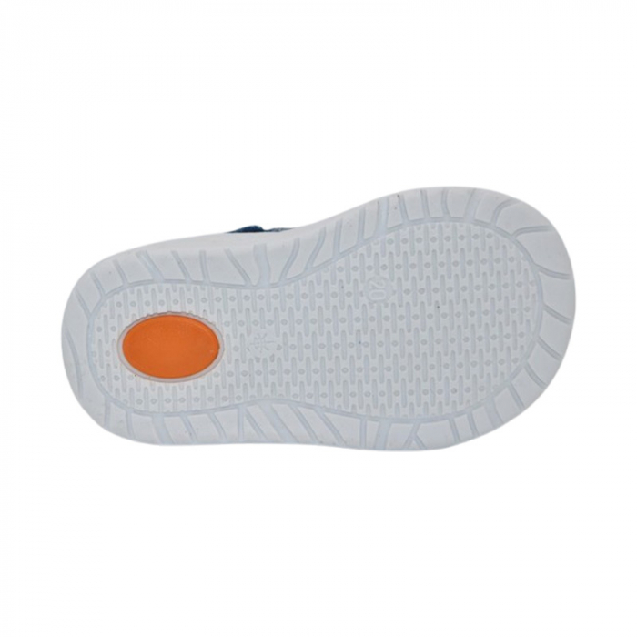 Pantofi ortopedici din piele, cu talpa flexibila, pentru baieti Small Foot, SB153A, Albastru [4]