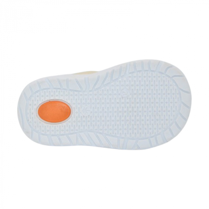 Pantofi ortopedici din piele, cu talpa flexibila, pentru baieti Small Foot, SB18C, Crem [6]
