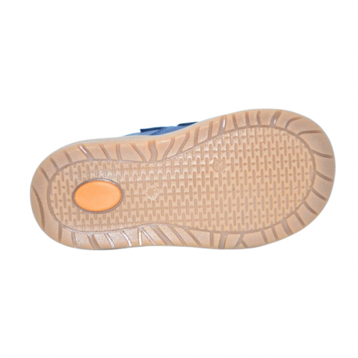 Pantofi ortopedici din piele, cu talpa flexibila, pentru baieti Small Foot, SB1908A2, Albastru [4]
