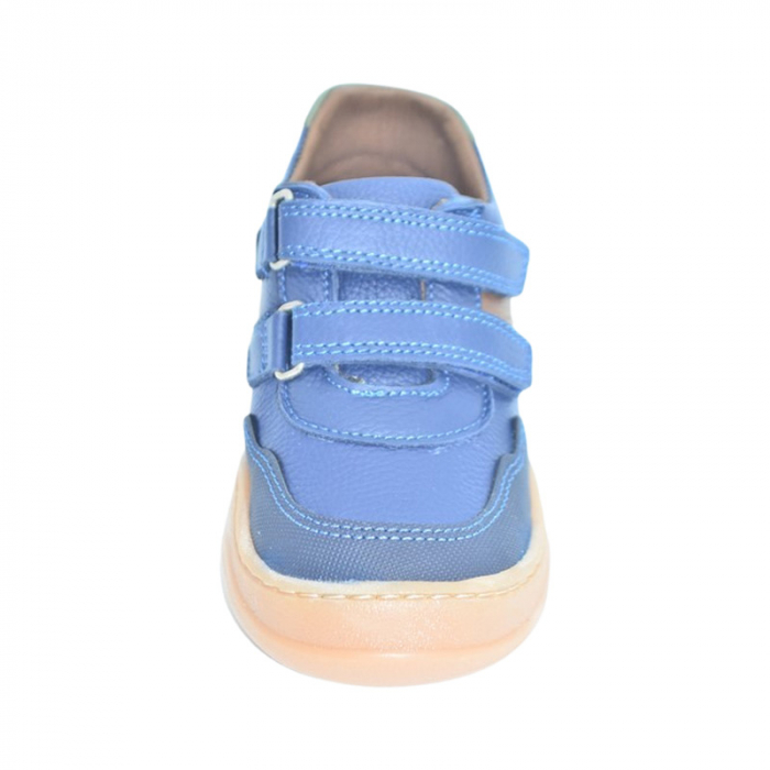 Pantofi ortopedici din piele, cu talpa flexibila, pentru baieti Small Foot, SB1908A2, Albastru [2]