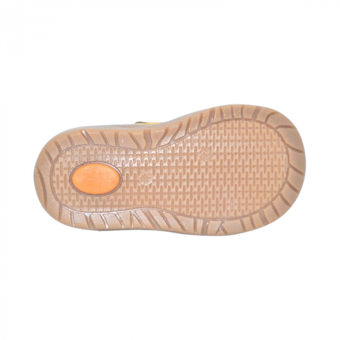 Pantofi ortopedici din piele, cu talpa flexibila, pentru baieti Small Foot, SB1908M, Maro [4]