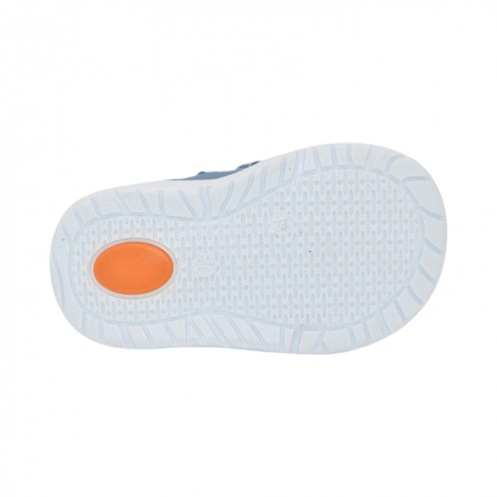 Pantofi ortopedici din piele, cu talpa flexibila, pentru baieti Small Foot, SB20A, Albastru deschis [4]