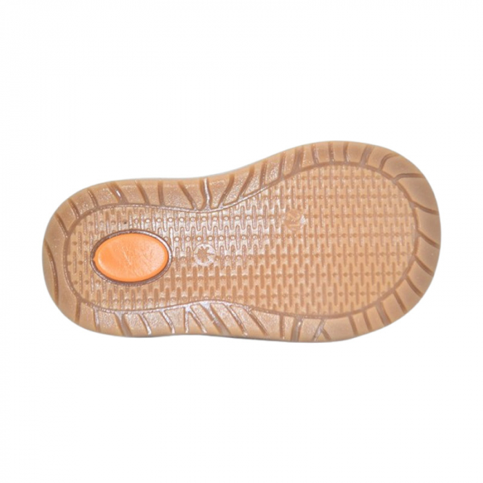 Pantofi ortopedici din piele, cu talpa flexibila, pentru baieti Small Foot, SB21M, Maro [4]