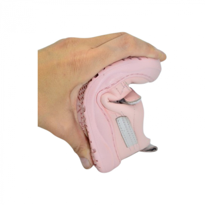 Pantofi ortopedici din piele, cu talpa flexibila, pentru fete Small Foot, SF11R, Roz [6]