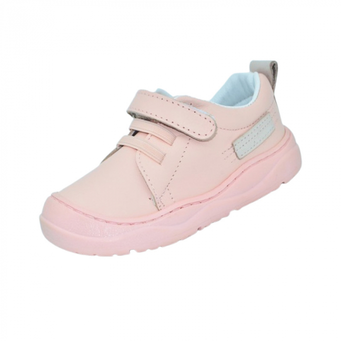 Pantofi ortopedici din piele, cu talpa flexibila, pentru fete Small Foot, SF11R, Roz [1]