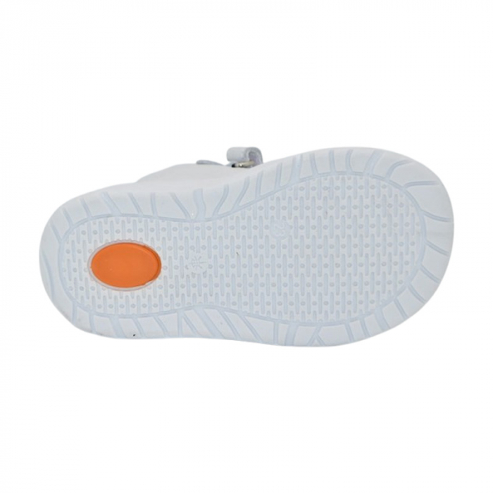 Pantofi ortopedici din piele, cu talpa flexibila, pentru fete Small Foot, SF158A, Argintiu [4]