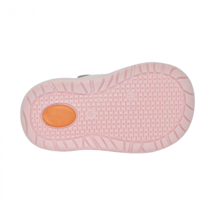 Pantofi ortopedici din piele, cu talpa flexibila, pentru fete Small Foot, SF159R, Roz [4]