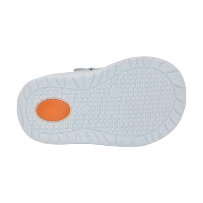 Pantofi ortopedici din piele, cu talpa flexibila, pentru fete Small Foot, SF163A, Argintiu [4]