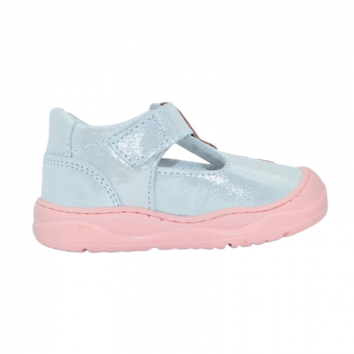 Pantofi ortopedici din piele, cu talpa flexibila, pentru fete Small Foot, SF165R, Roz [3]