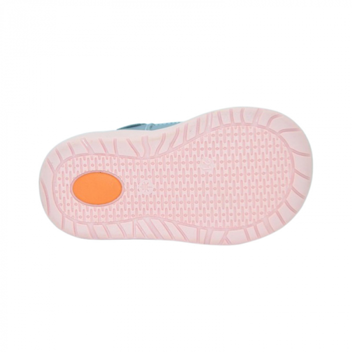 Pantofi ortopedici din piele, cu talpa flexibila, pentru fete Small Foot, SF166R, Roz [4]