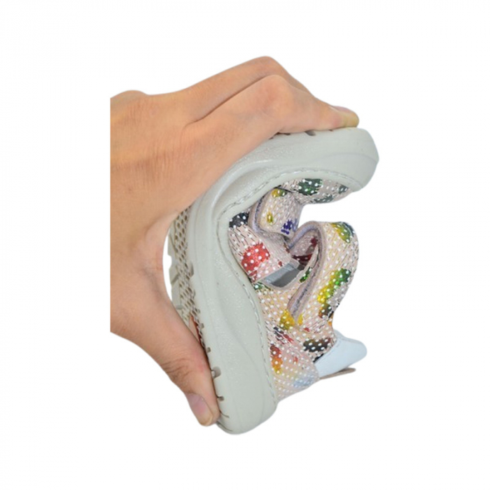Pantofi ortopedici din piele, cu talpa flexibila, pentru fete Small Foot, SF1908R, Multicolor [6]