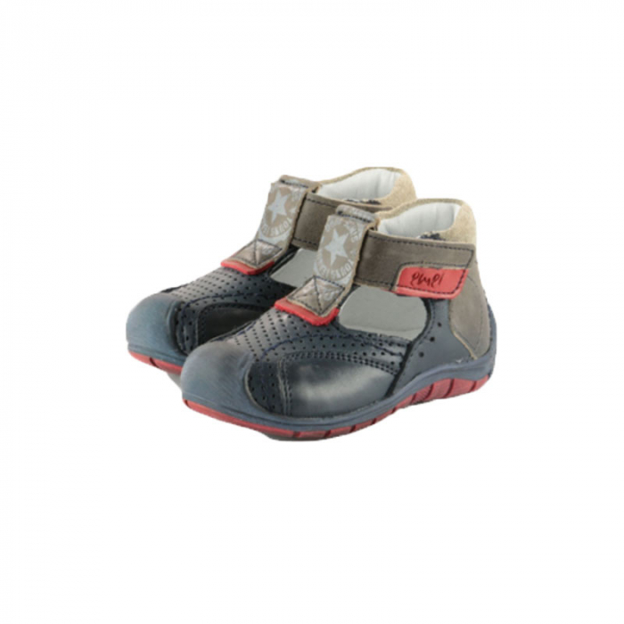 Pantofi ortopedici din piele naturala pentru baieti EMEL E E 2395-8-25, Bleumarin [4]