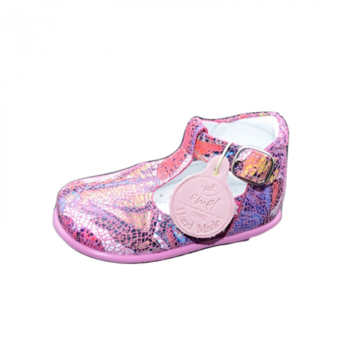 Pantofi ortopedici din piele naturala pentru fete Emel E E 2346A-2-23, Roz [2]