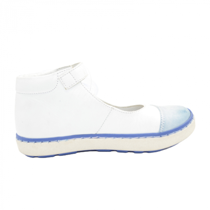 Pantofi ortopedici din piele naturala pentru fete Emel E2159-4, Alb [4]