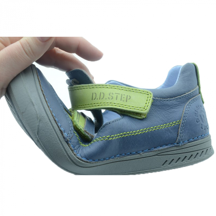 Pantofi ortopedici din piele pentru baieti DDStep 040-437BL-35, Albastru [4]