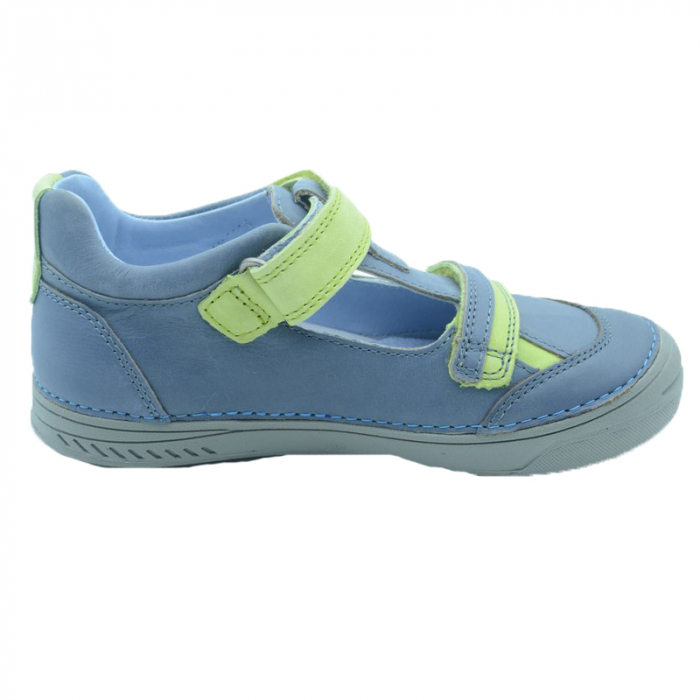 Pantofi ortopedici din piele pentru baieti DDStep 040-437BL-35, Albastru [2]