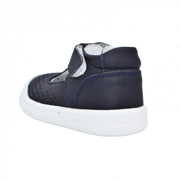 Pantofi ortopedici din piele pentru baieti Small Foot PBSF-08, Bleumarin [4]