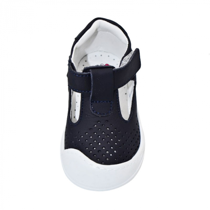 Pantofi ortopedici din piele pentru baieti Small Foot PBSF-08, Bleumarin [3]