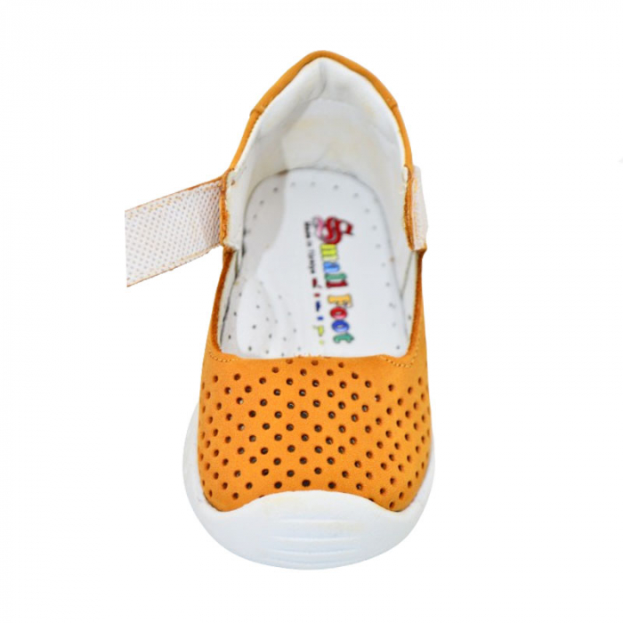 Pantofi ortopedici din piele pentru baieti Small Foot PBSF-09, Maro [5]