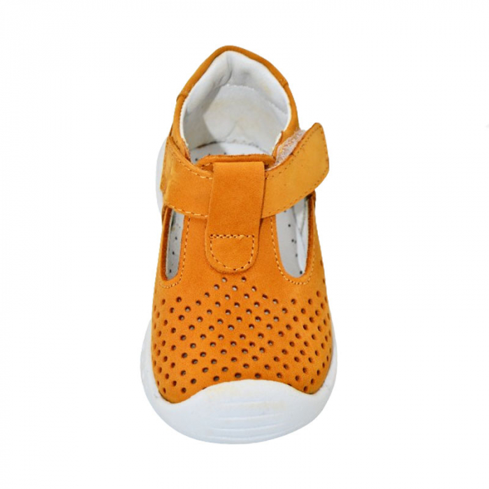 Pantofi ortopedici din piele pentru baieti Small Foot PBSF-09, Maro [2]