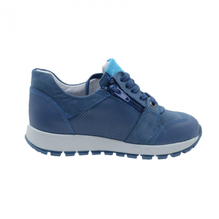 Pantofi ortopedici din piele pentru baieti Small Foot POSF1-32, Albastru [2]