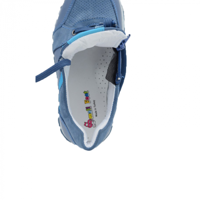 Pantofi ortopedici din piele pentru baieti Small Foot POSF1-32, Albastru [3]