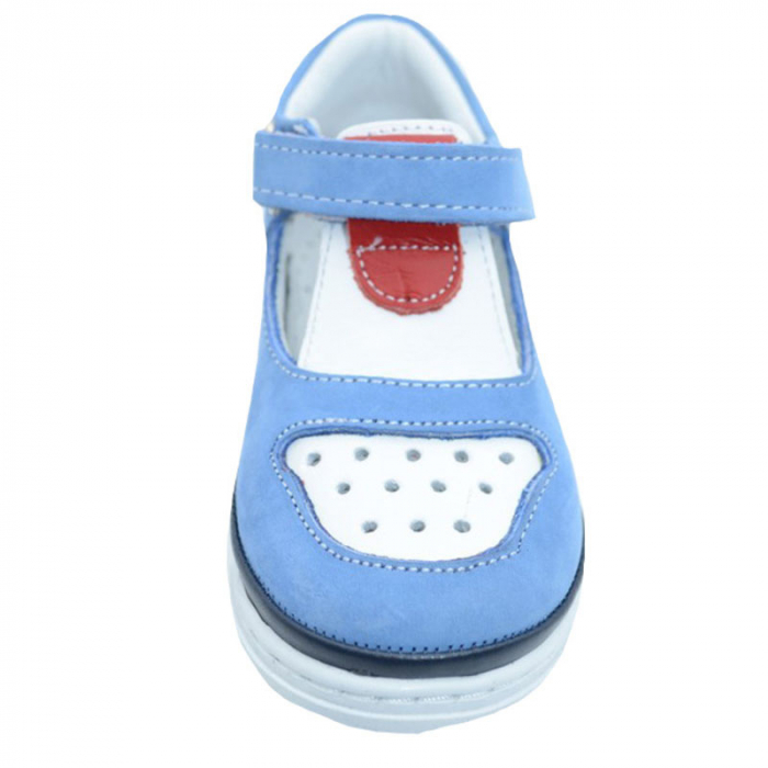 Pantofi ortopedici din piele pentru baieti Small Foot SF6-AL-19, Albastru [3]