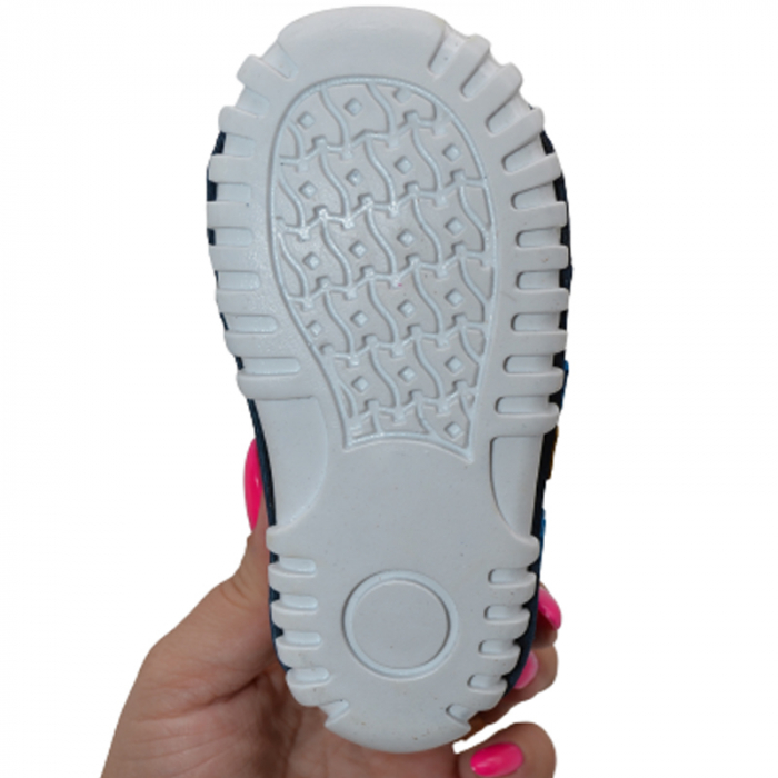 Pantofi ortopedici din piele pentru baieti Small Foot SMF2901B, Bleumarin [4]