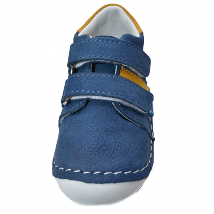 Pantofi ortopedici din piele pentru baieti Small Foot SMF2901B, Bleumarin [2]