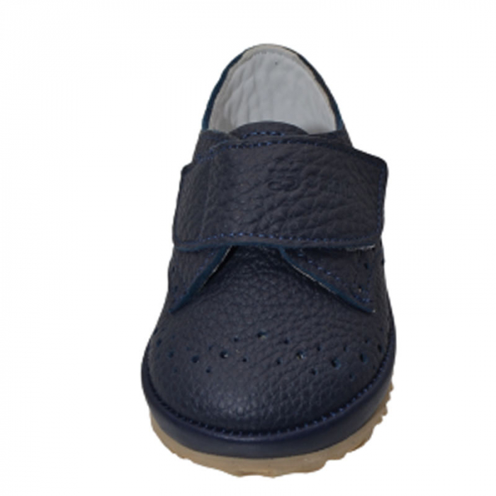 Pantofi ortopedici din piele pentru baieti Small Foot SMF9283B, Bleumarin [2]