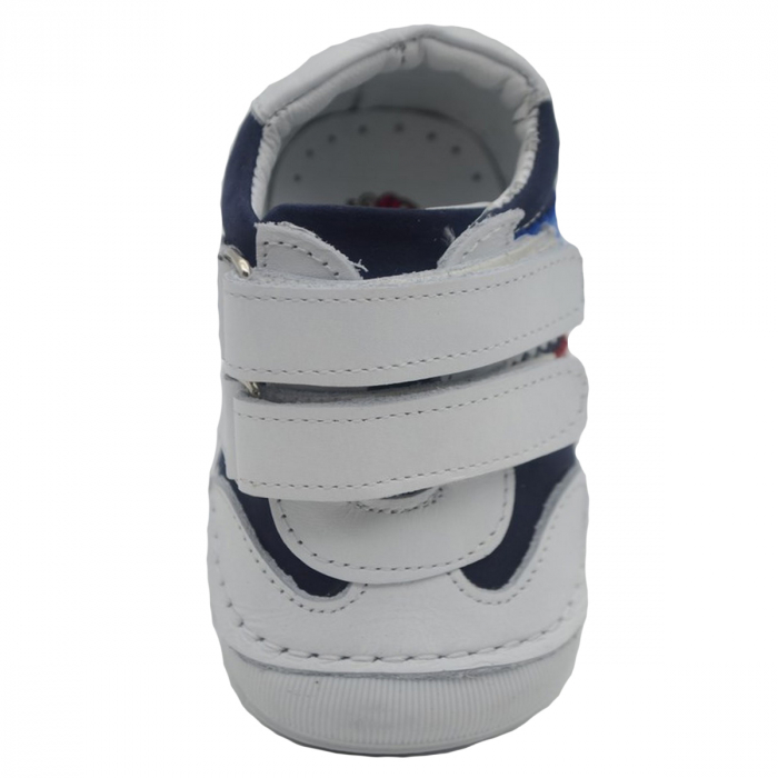 Pantofi ortopedici din piele pentru baieti Small Foot SMFT1B-18, Alb [3]