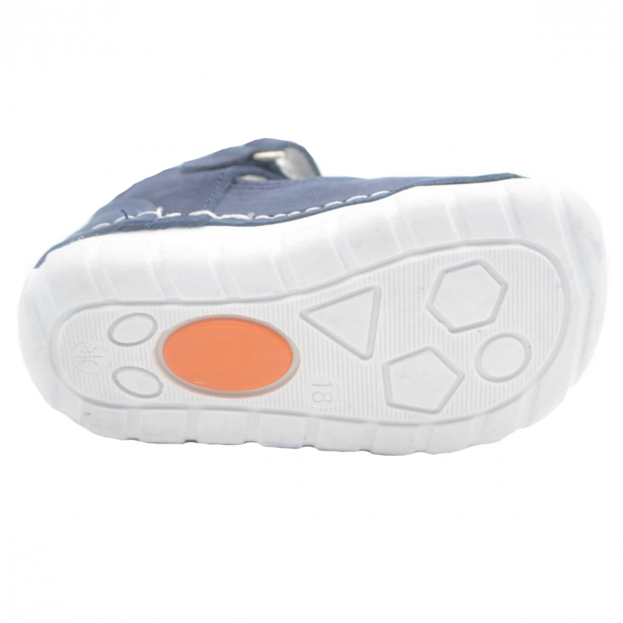 Pantofi ortopedici din piele pentru baieti Small Foot SMFT3B-18, Bleumarin [4]