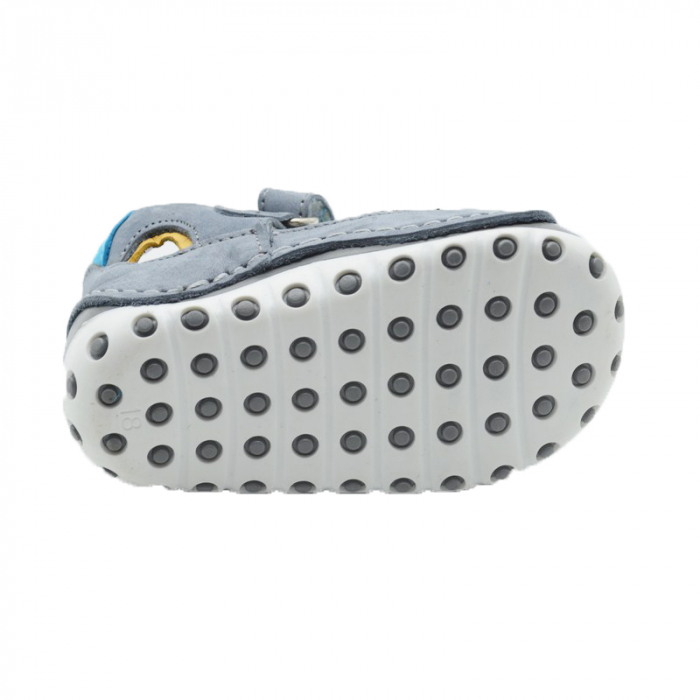 Pantofi ortopedici din piele pentru baieti Small Foot SSMFF5-19, Gri [2]