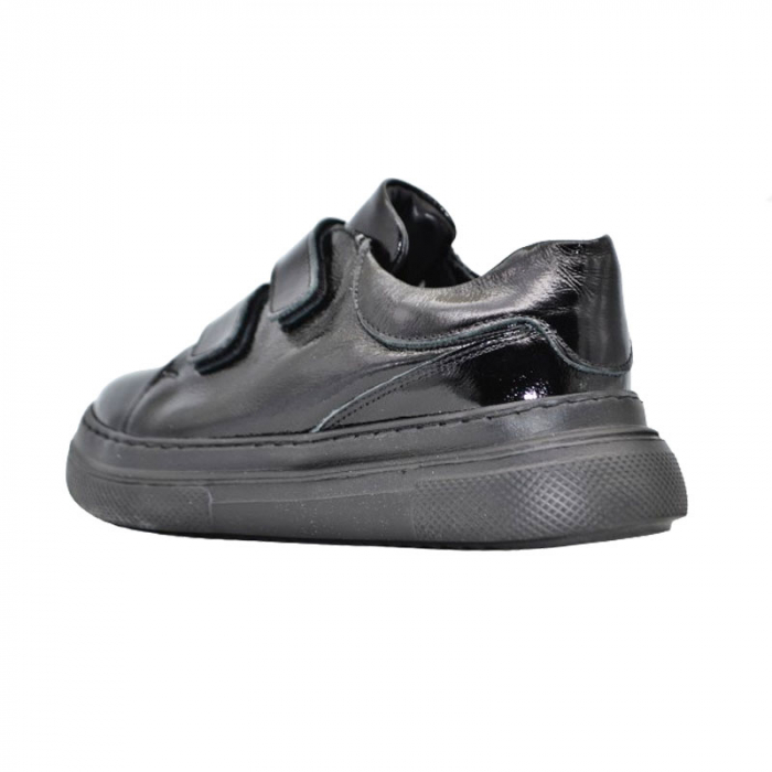 Pantofi ortopedici din piele pentru fete Small Foot PCSF-01, Negru [3]