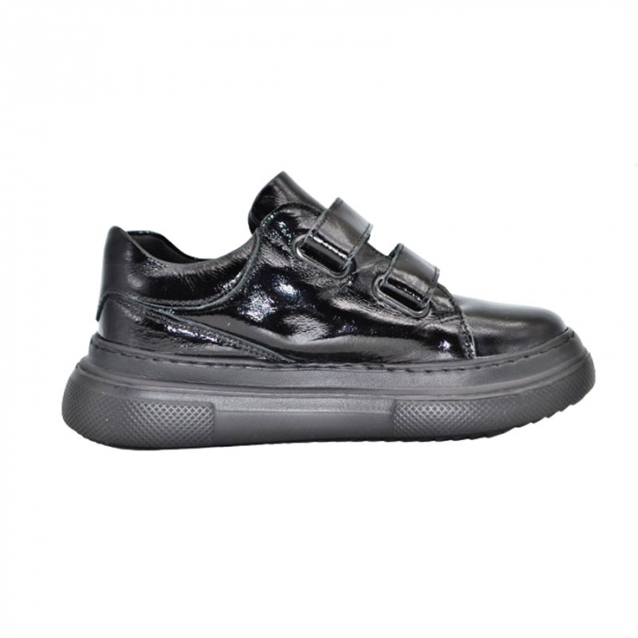 Pantofi ortopedici din piele pentru fete Small Foot PCSF-01, Negru [2]