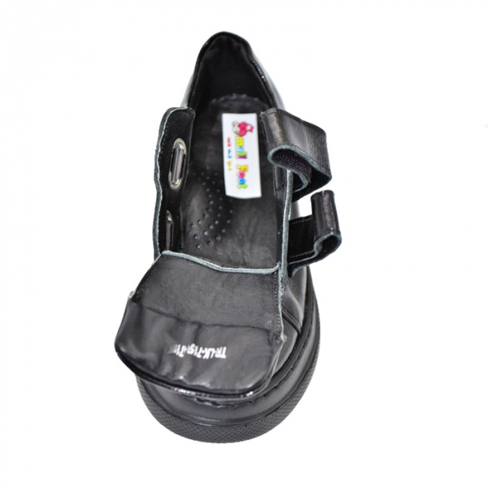 Pantofi ortopedici din piele pentru fete Small Foot PCSF-01, Negru [4]