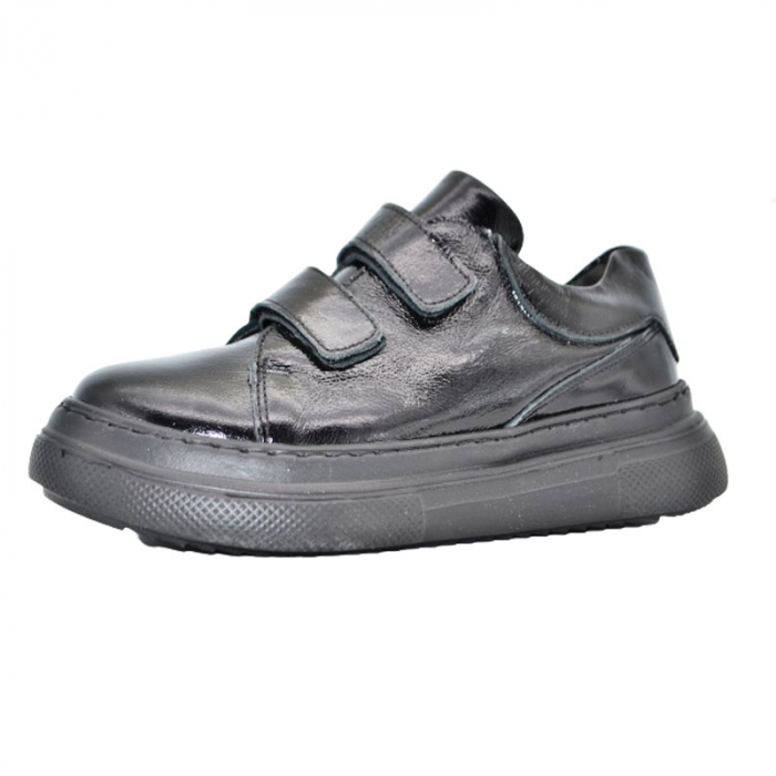 Pantofi ortopedici din piele pentru fete Small Foot PCSF-01, Negru [1]