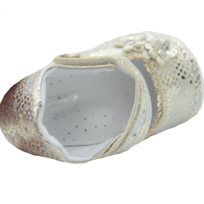 Pantofi ortopedici din piele pentru fete Mini Junior MJF1F-21, Auriu [2]