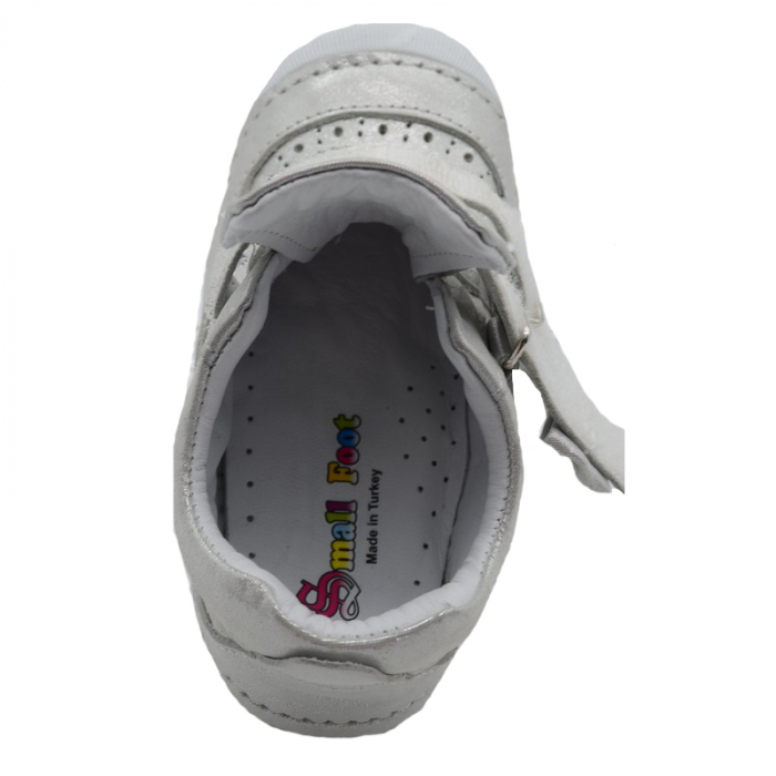 Pantofi ortopedici din piele pentru fete Small Foot PCFSM1-AR-22, Argintiu [2]