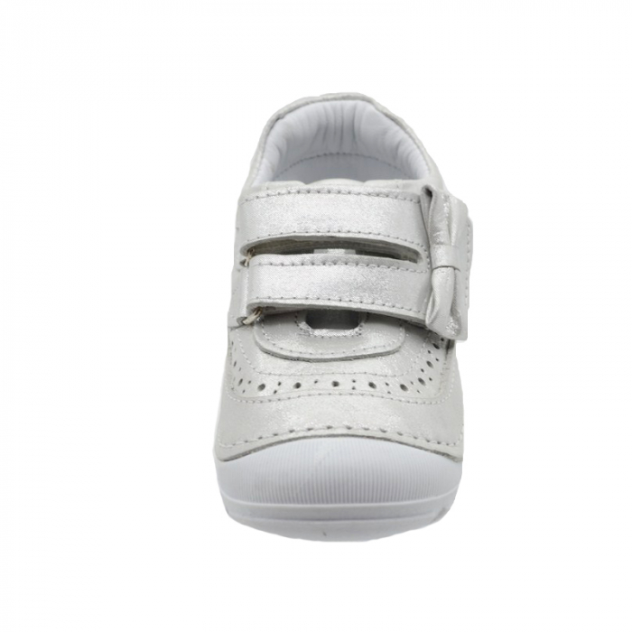 Pantofi ortopedici din piele pentru fete Small Foot PCFSM1-AR-22, Argintiu [3]