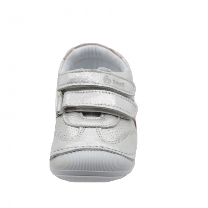 Pantofi ortopedici din piele pentru fete Small Foot PCFSM2-AR-22, Argintiu [3]